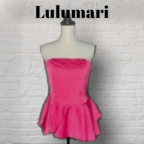 NWT Lulumari Poplum Strapless Top Medium - Picture 1 of 6